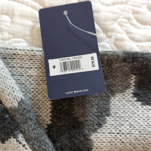 Lucky Brand Camouflage Crew Sweater - Picture 4 of 8